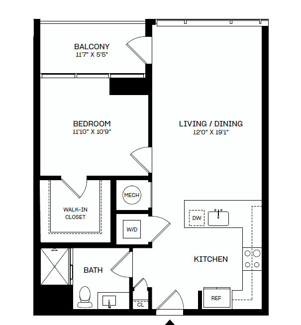 Floor plan layout diagram for A3